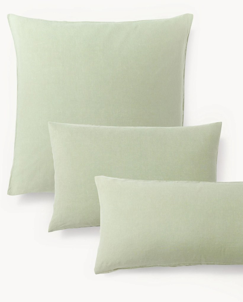 Gewassen linnen kussenhoes Airy