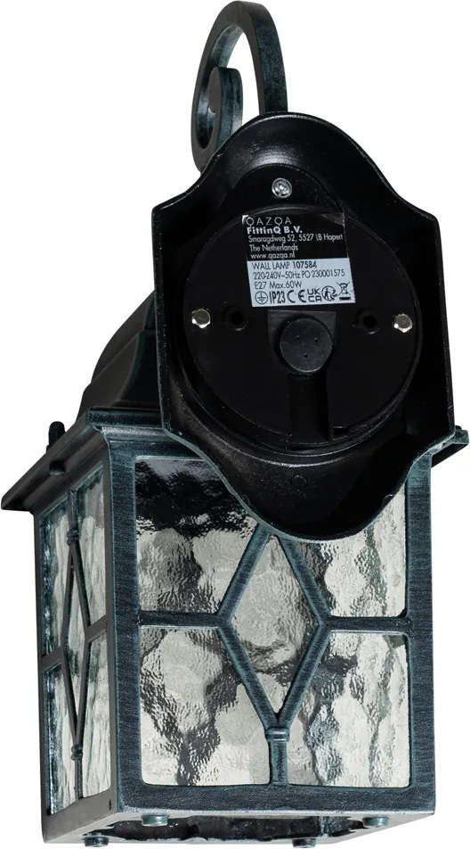 Romantische buiten wandlantaarn antiek groen - London