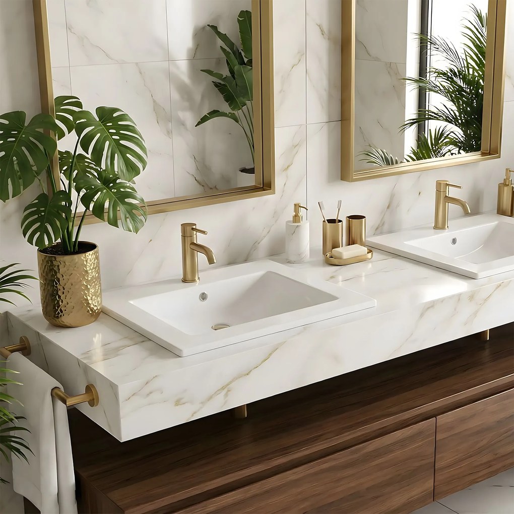 Inbouwwastafel Rea Dafne 70