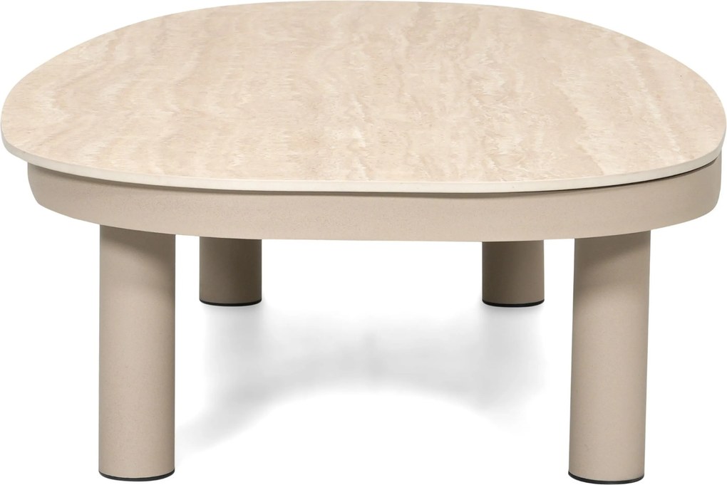 Stoel en Bank Loungeset 5 personen Aluminium Zand/Beige  Lifestyle Garden Furniture Organio/Mira