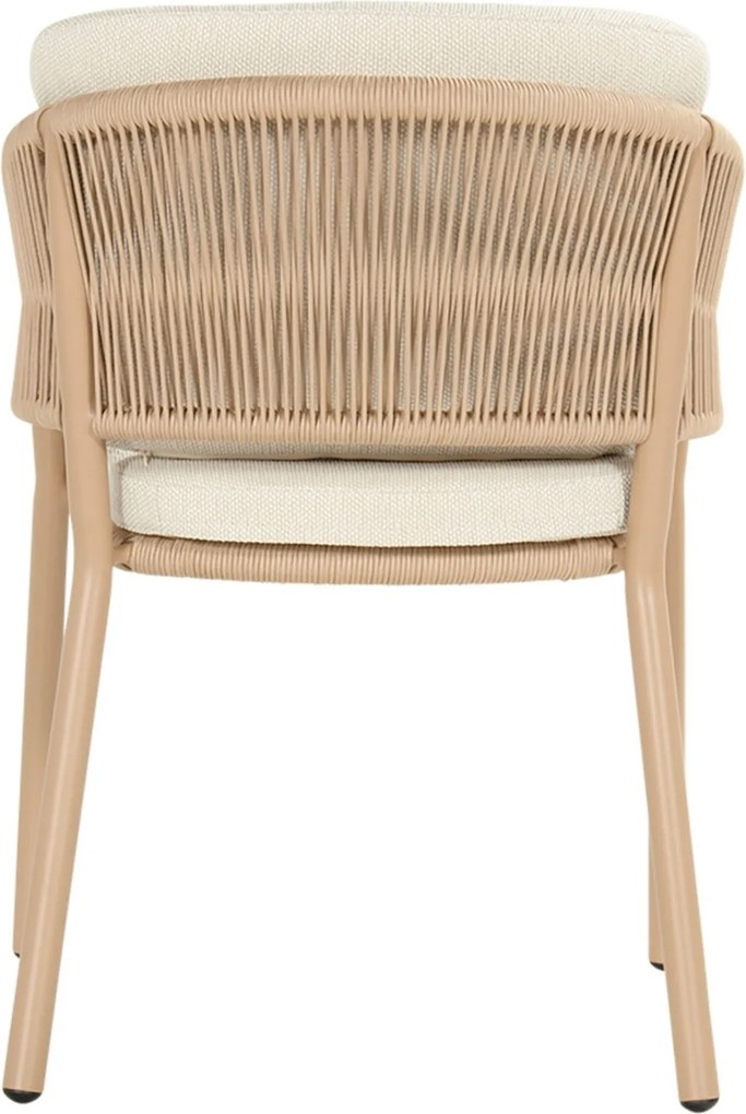 Tuinset Ronde Tuintafel 4 personen 120 cm Rope Taupe  Hartman Altea/Girona