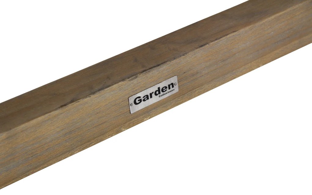 Tuinset 6 personen 260 cm Wicker Grijs Garden Collections Aberdeen/Lazio