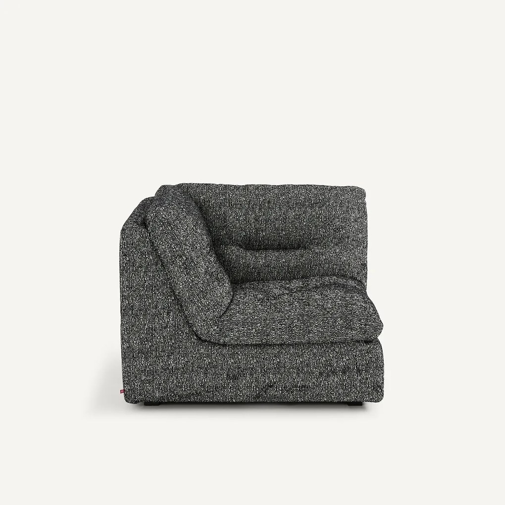 Moduleerbare hoek van 90°, in bouclé stof, GIULIANO