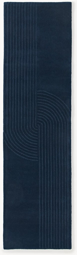 Handgetuft wollen loper Mason