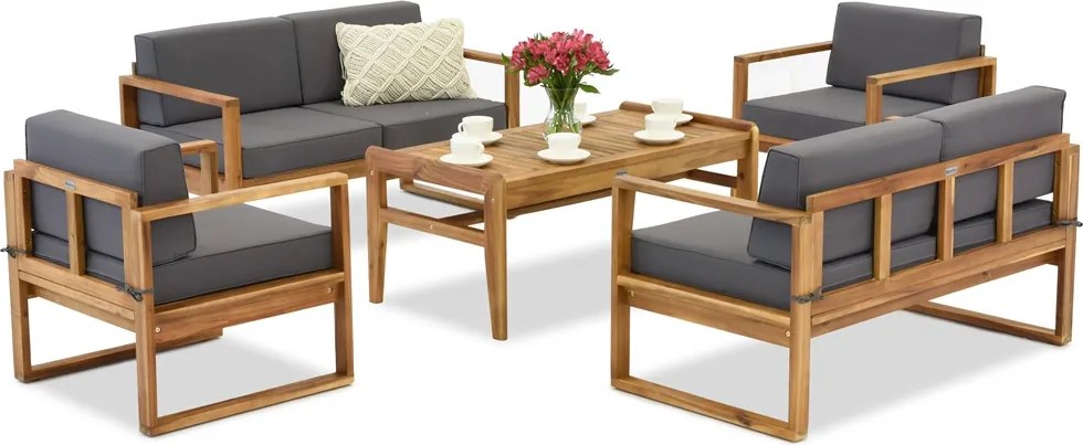 Acaciahouten tuinmeubelen Maskat Coffee 6 Tuinpunt