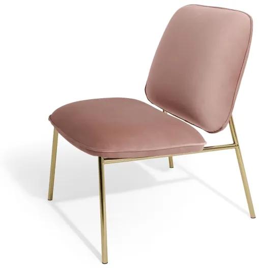 Blush fauteuil, vintage roze