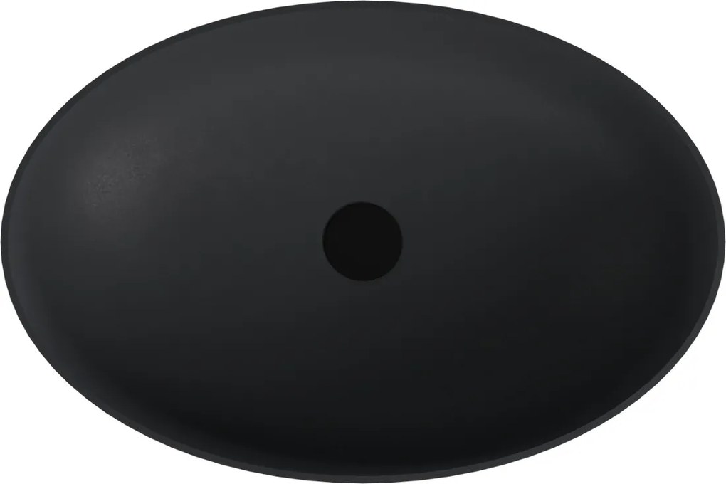 Polysan Banera waskom ovaal 60x40cm antraciet mat