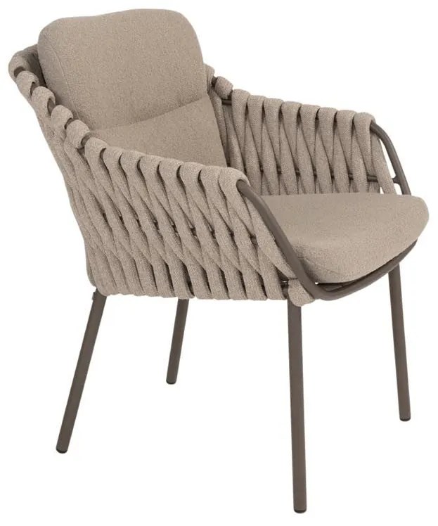 4 Seasons Outdoor Montera tuinset terre met Arizona tafel met kiezelvormig blad 240 x 120 cm  Tuinset    bruin weerbestendig