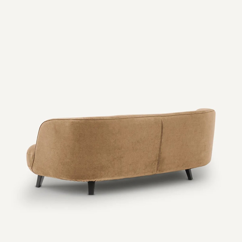 3-zitsbank in stonewashed fluweel, ROSEBURY, ontwerp Emmanuel Gallina