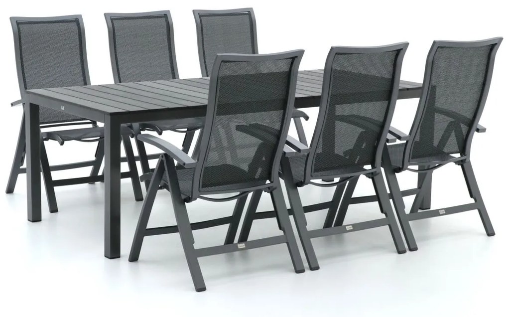 Bellagio Lugo/Fidenza 220cm dining tuinset 7-delig verstelbaar