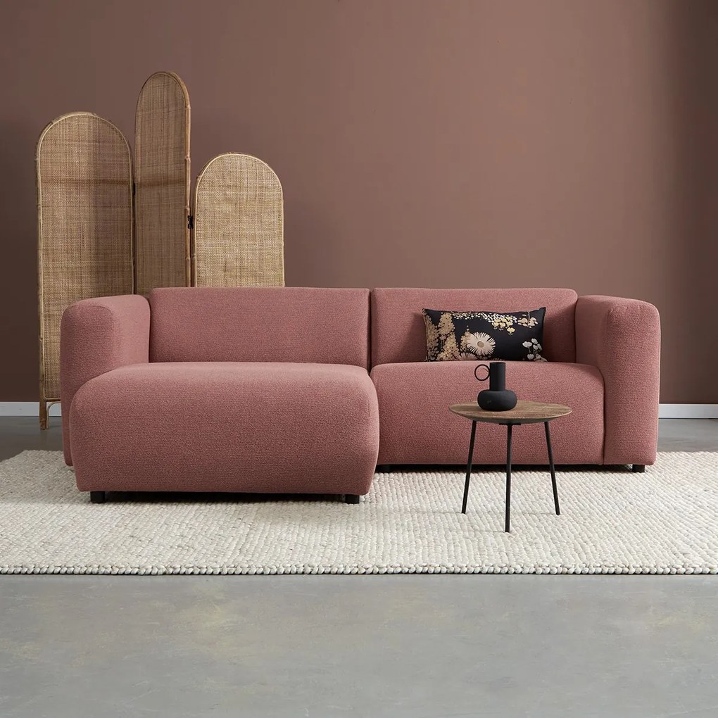 Kleine Bank Met Chaise Longue Links Terracotta Roze
