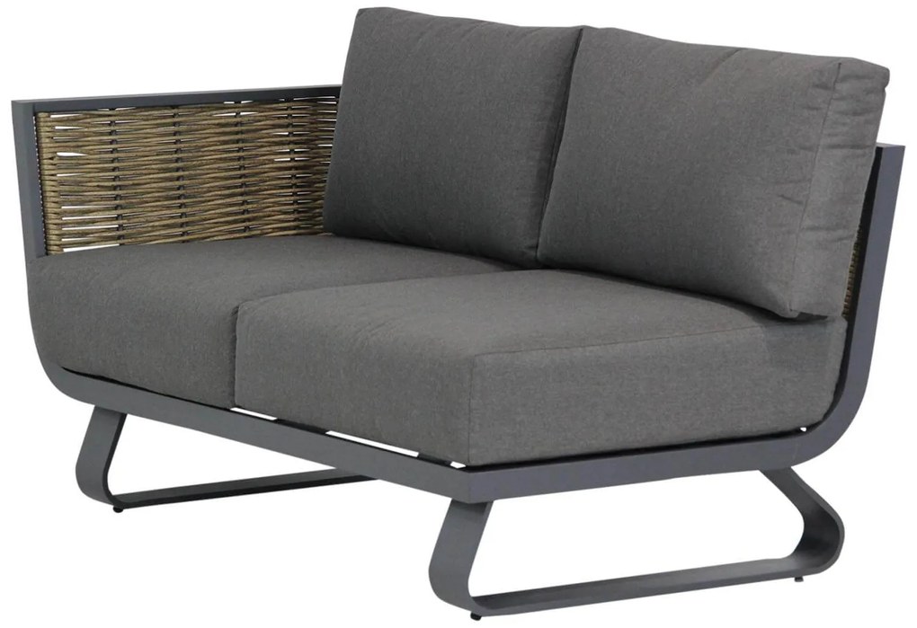 Chaise Loungeset 3 personen Aluminium/wicker Grijs Santika Furniture Santika Tika