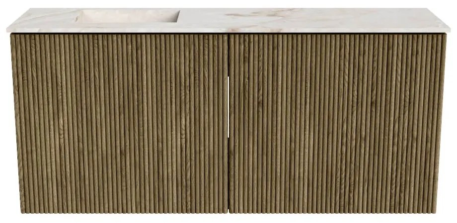 Mondiaz Joya DLux 90cm toiletmeubel dusk met wastafel faye links 1 kraangat frappe