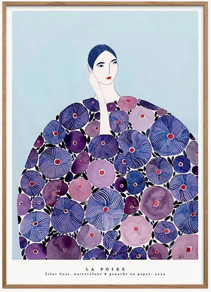 Ingelijste digitale print Lilac Coat