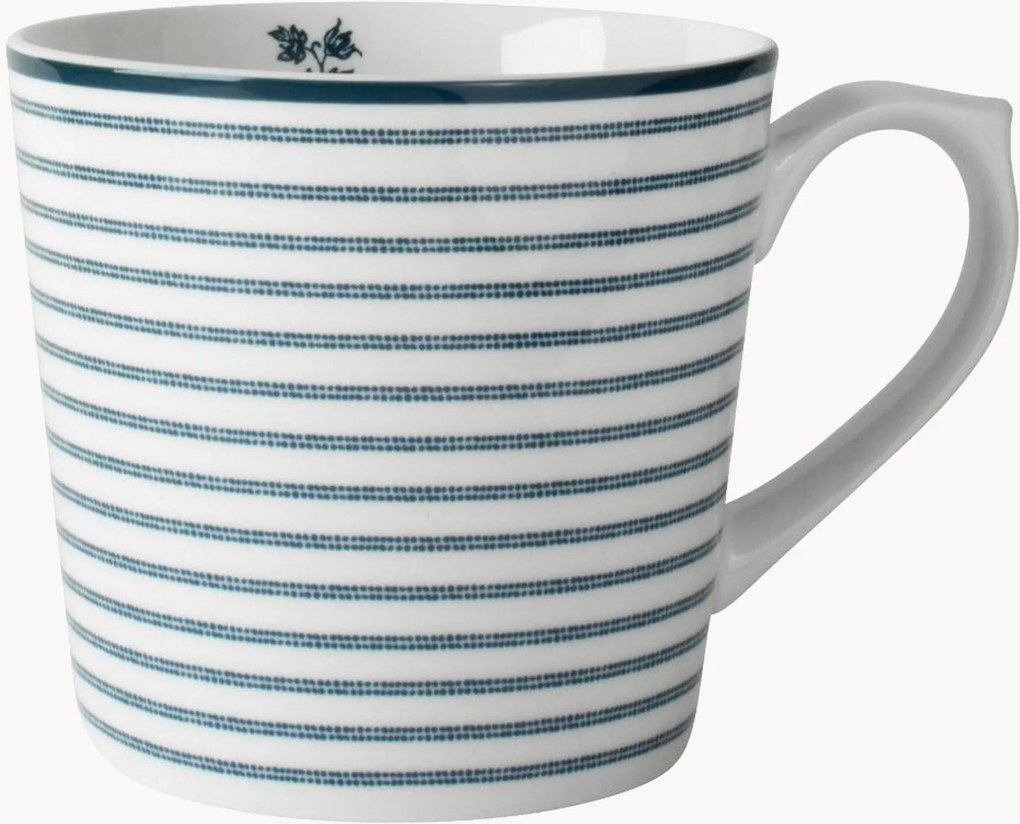 Porseleinen mokken Candy Stripe, 4-delig