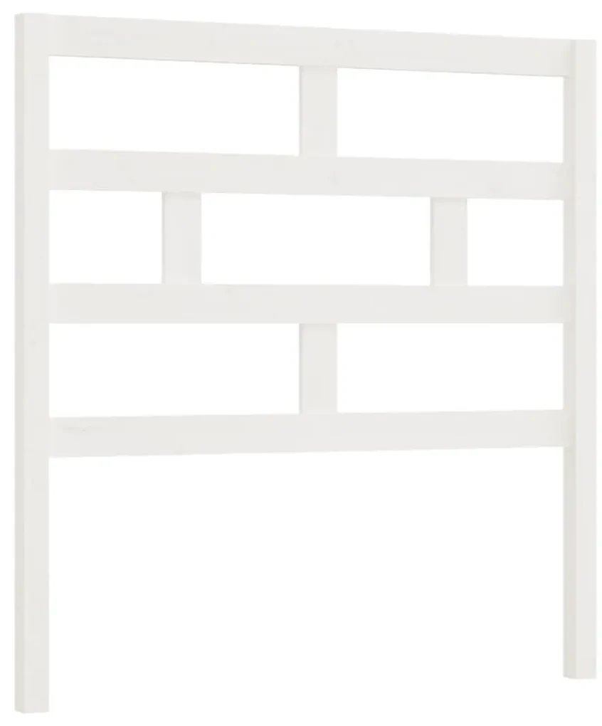 vidaXL Hoofdbord 96x4x100 cm massief grenenhout wit