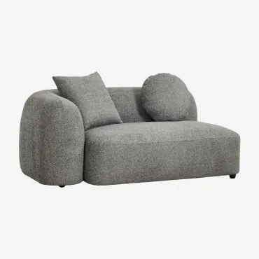 Linker Hoekmodule Voor 2-zits Modulaire Bank In Chenille Coco Chenille Dik Granietgrijs - Sklum