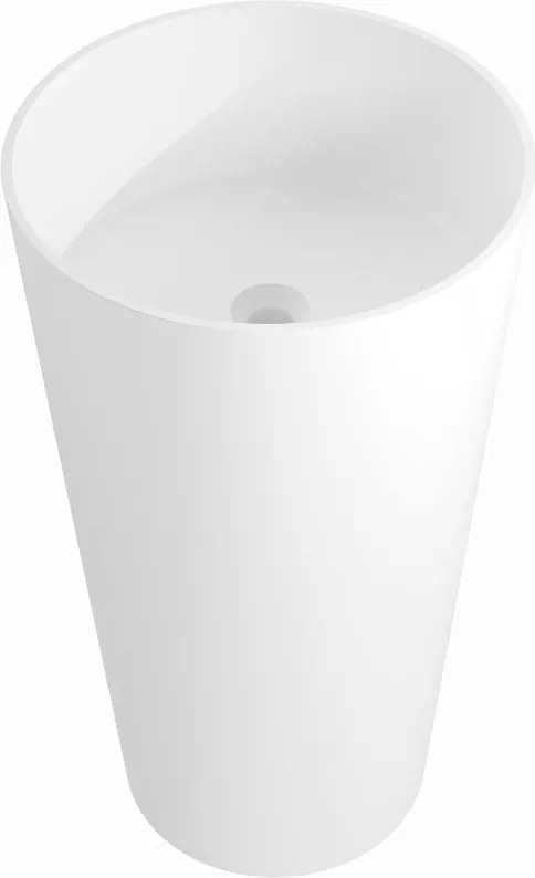 Mexen Onyx-01 vrijstaande wastafel van composiet 45 x 45 cm, wit mat - 26524500