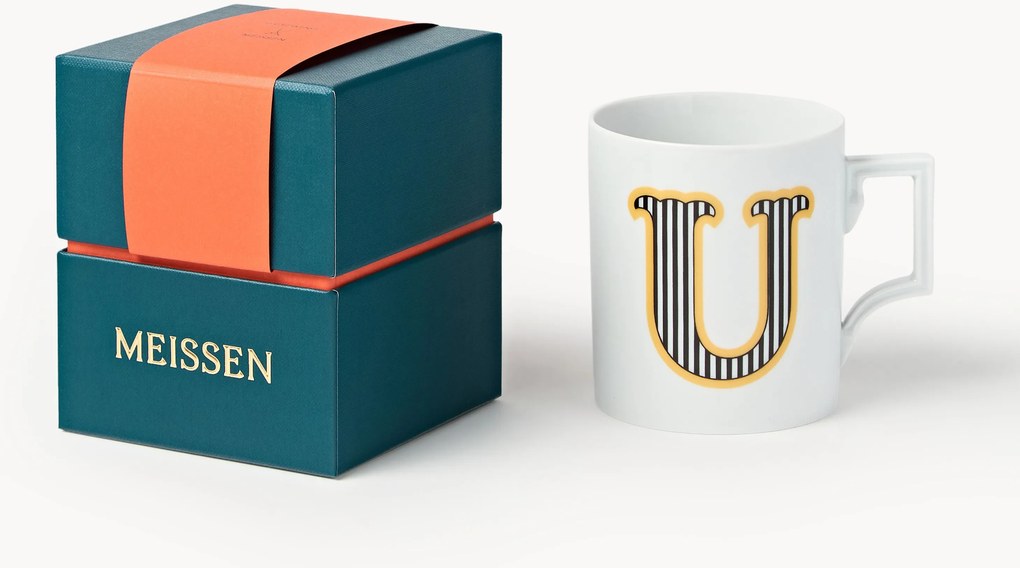 Handgemaakte beker Initials met decoratief motief, Westwing x MEISSEN