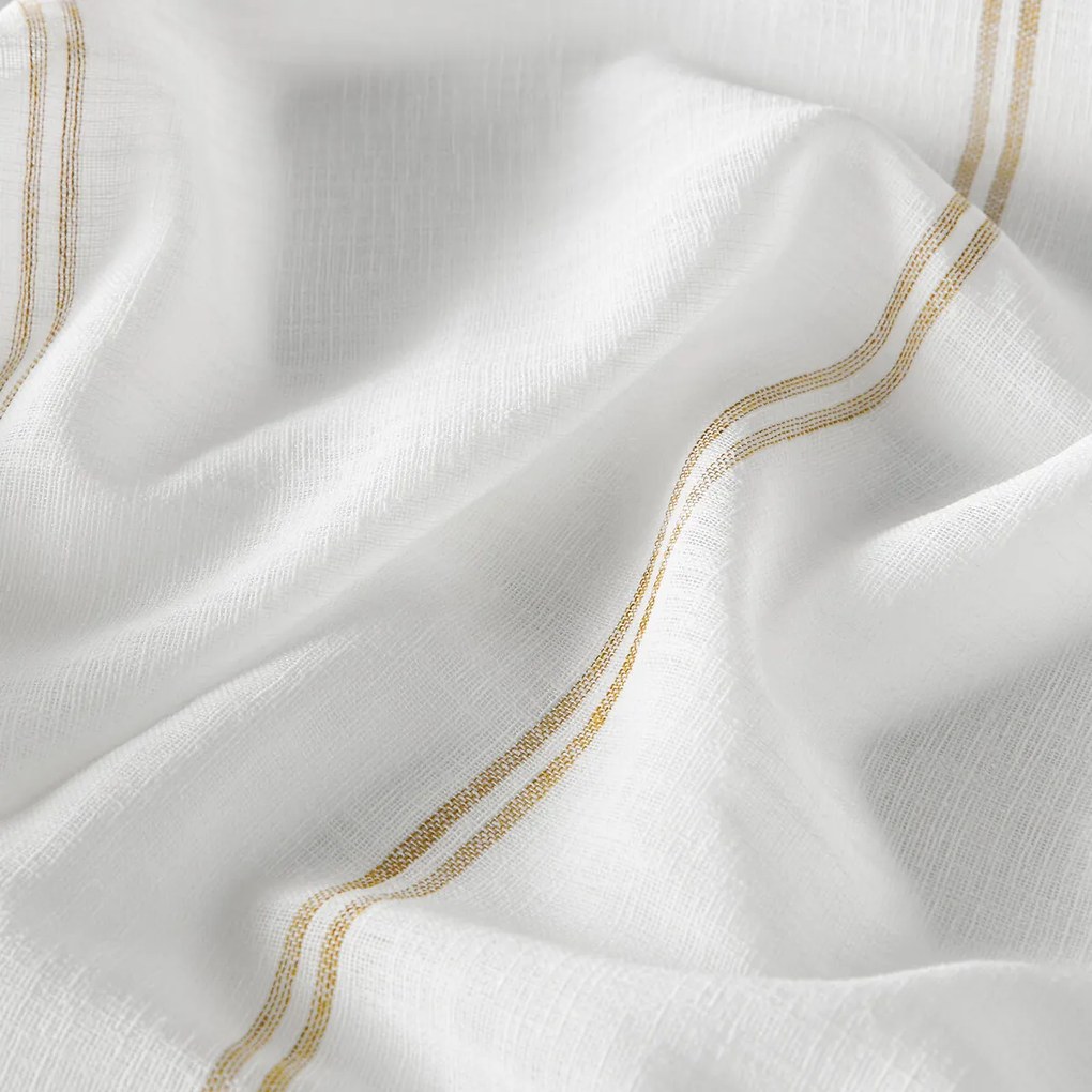 Glasgordijn met streepjes en oogjes, NYONG