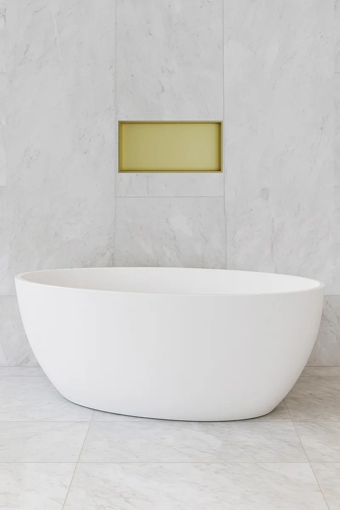 Hotbath &More inbouwnis 30x60x10cm geborsteld messing PVD