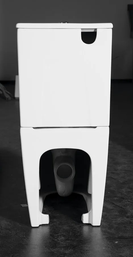 Sapho Avis staand toilet randloos met vortex spoeling en softclose zitting wit glans