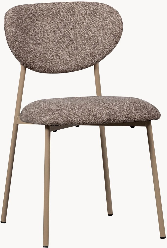 Stapelbare gestoffeerde stoelen Valor, 2-delig