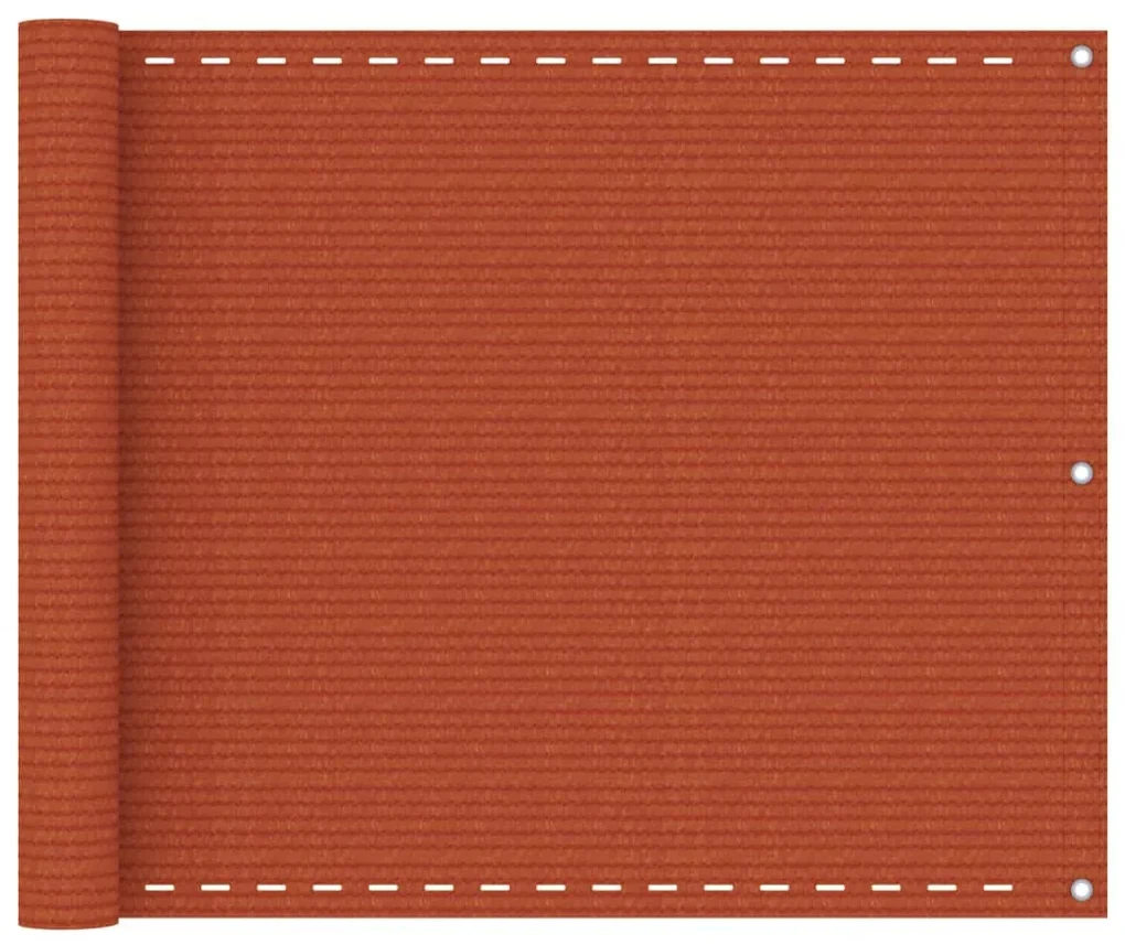 vidaXL Balkonscherm 75x400 cm HDPE oranje