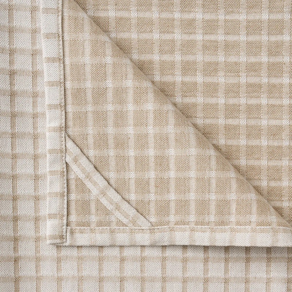 Set van 2 geruite theedoeken in katoen