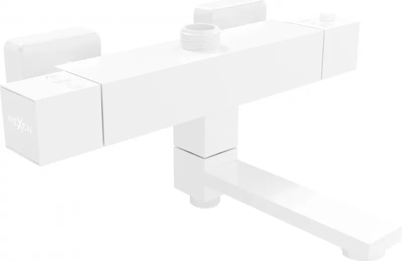 Mexen Cube thermostatische bad-douchekraan, wit - 77910-20