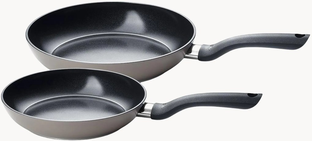 Braadpannen Essential met antiaanbaklaag, 2-delig