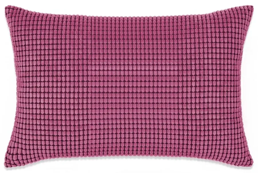 vidaXL Sierkussenset 40x60 cm velours roze 2-delig