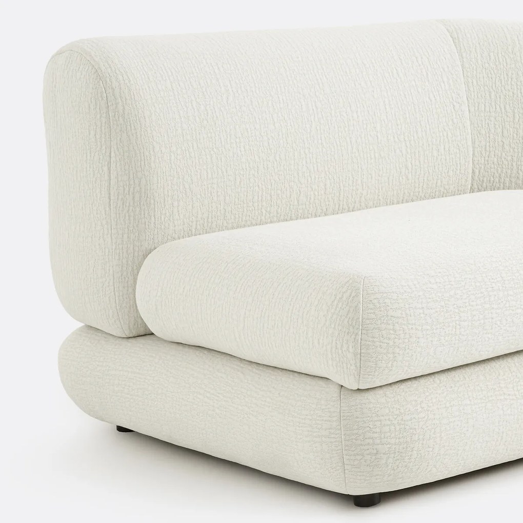 Modulaire 2-zitsbank in reliëfstof, HOOVER