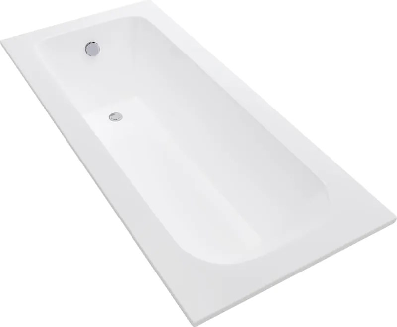 Mexen Vega rechthoekig bad 120 x 70 cm, wit - 55011207000