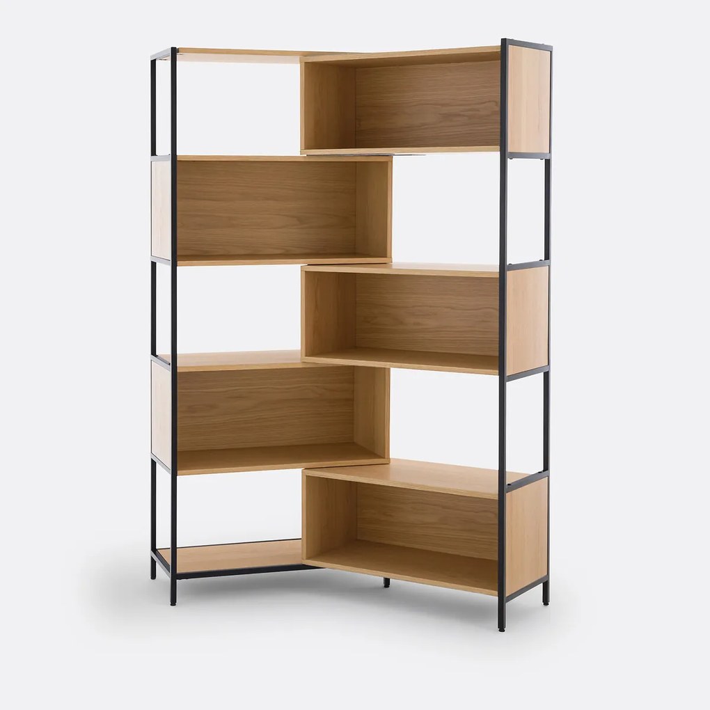 Modulaire en uitrekbare boekenkast, eikenfineer, Volga