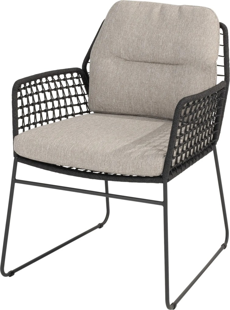 Showroommodel 4 x Rhodos dining tuinstoel antraciet Taste 4SO