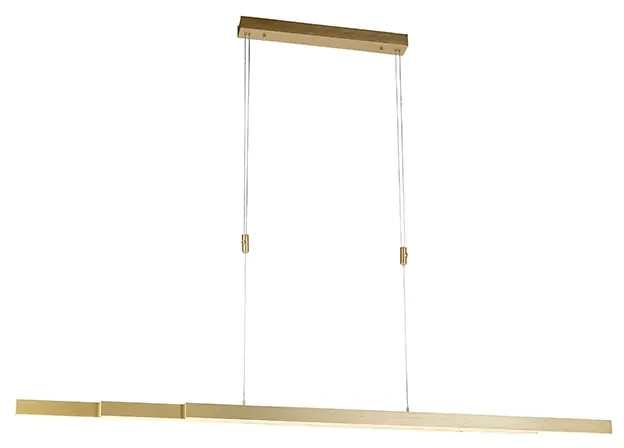 Hanglampen Eettafel Hanglamp 45W LED Modern Dimbaar Met Afstandsbediening Keukenlamp In hoogte verstelbare Lamp voor Woonkamer Eetkamer Keuken Decoratieve Verlichting (Chroom