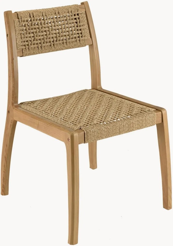 Tuin eetstoelen Valeria van teakhout, 2 stuks