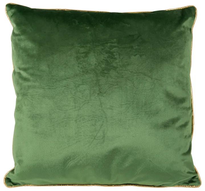 Kussen velours - groen - 45x45 cm
