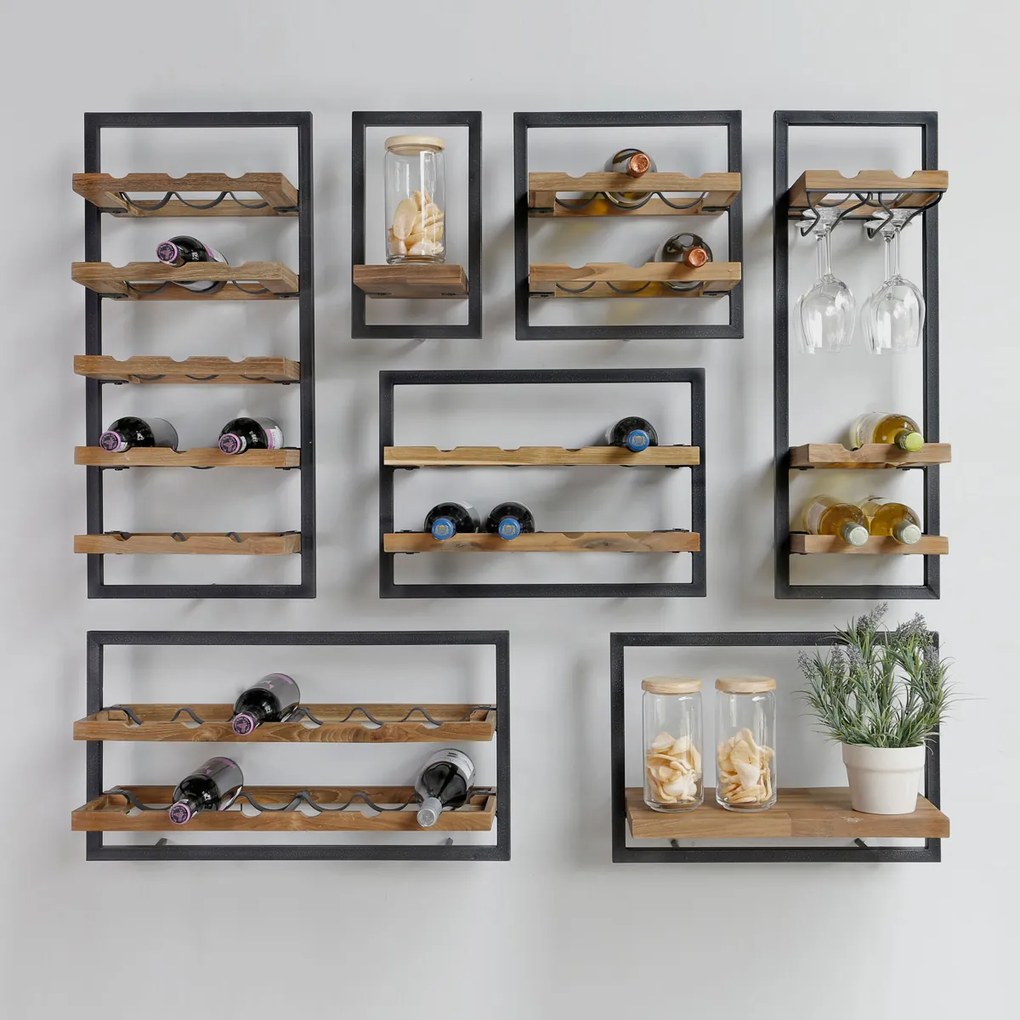 DTP Home Winemate Natural Type C Wijnflessen Rek - 50x25x35cm.