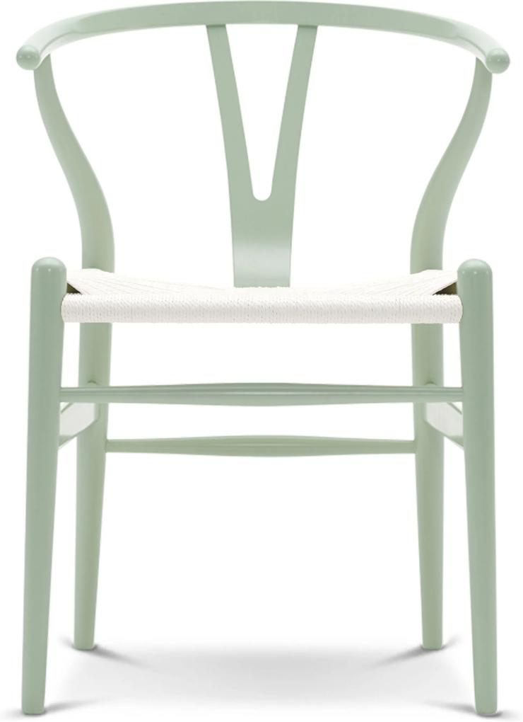 Carl Hansen & Son CH24 Wishbone stoel Colours White Mint Green