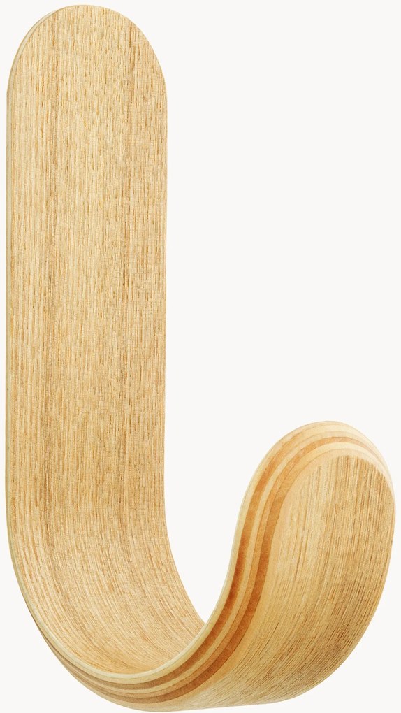 Houten wandhaak Curve