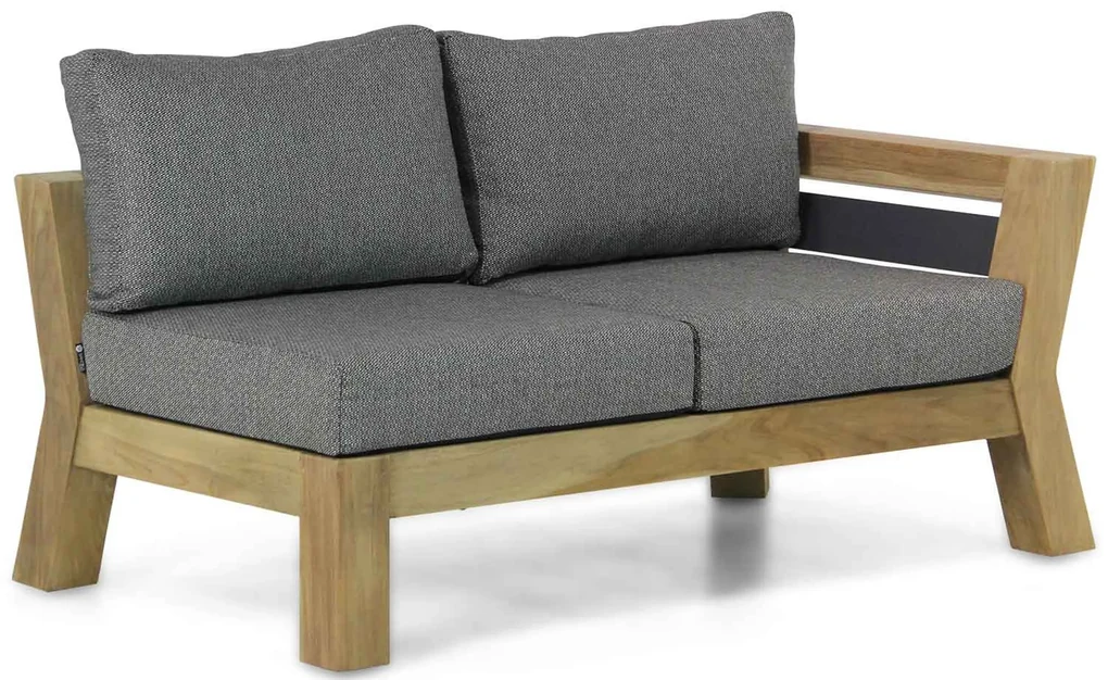 Hoek Hoek loungeset 5 personen Teak Old teak greywash Santika Furniture ...