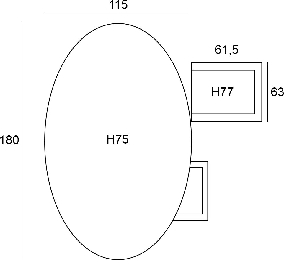 Garden Impressions Sorong tuinset 5-delig - Tulli tuintafel 180x115 cm - light teak vironwood