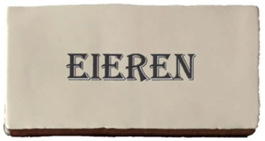 Terre d'Azur Cocina wandtegel met decor eieren 15x7,5cm creme