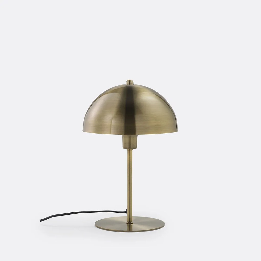 Paddestoel tafellamp, verchroomd ijzer, Capi