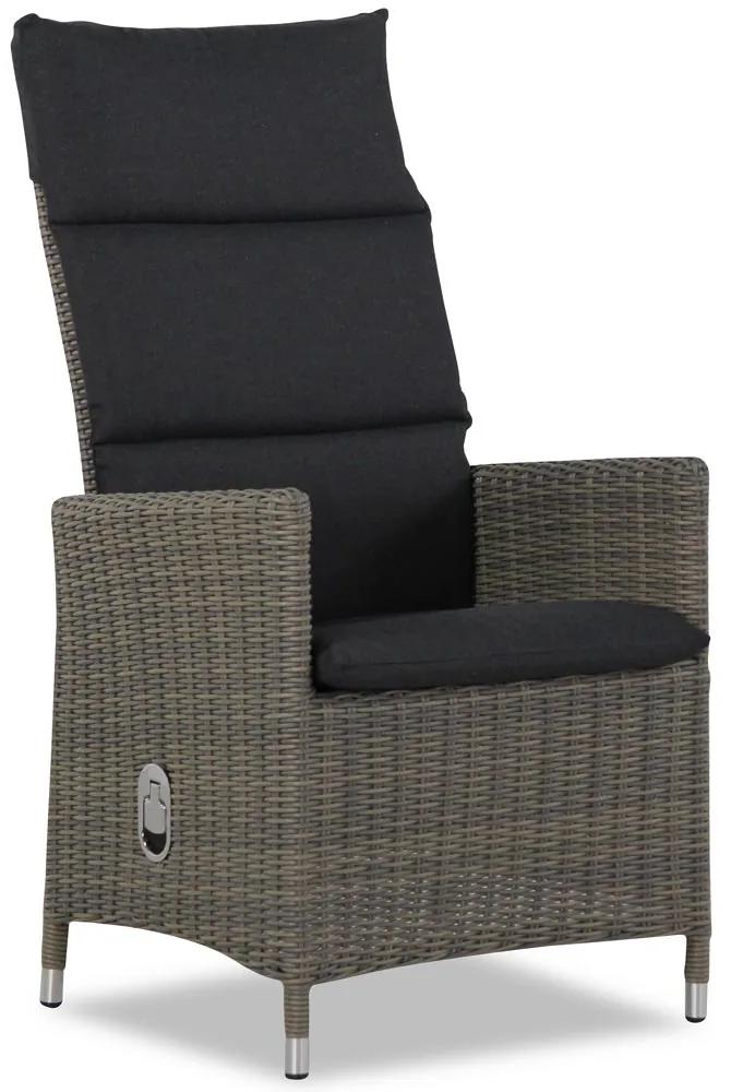 Tuinset 4 personen 200 cm Wicker Taupe Garden Collections Madera/Oregon