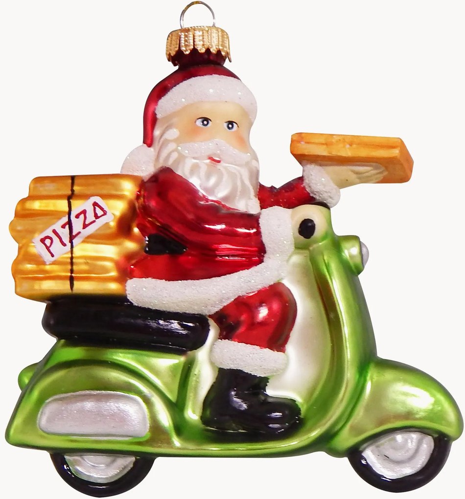 Handbeschilderde kerstboomhanger Santa