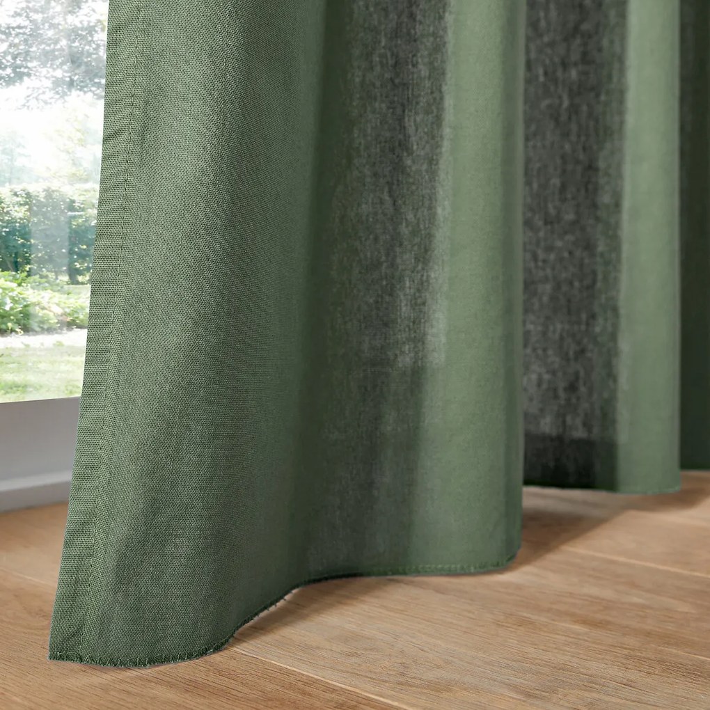 Gordijn in katoen met verdekte lussen, Scénario