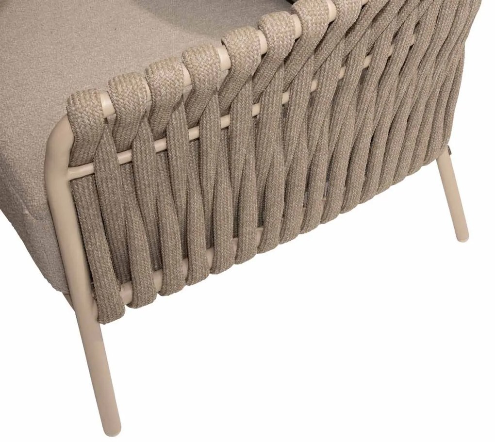 4 Seasons Outdoor Comino hoek loungebank latte SALE LoungebankLoungeset   beige weerbestendig
